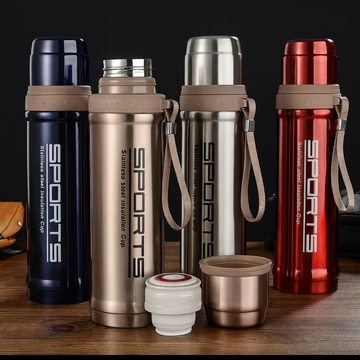 750ml Double-Layer Stainless Steel Sports Vacuum Bottle (multi color)