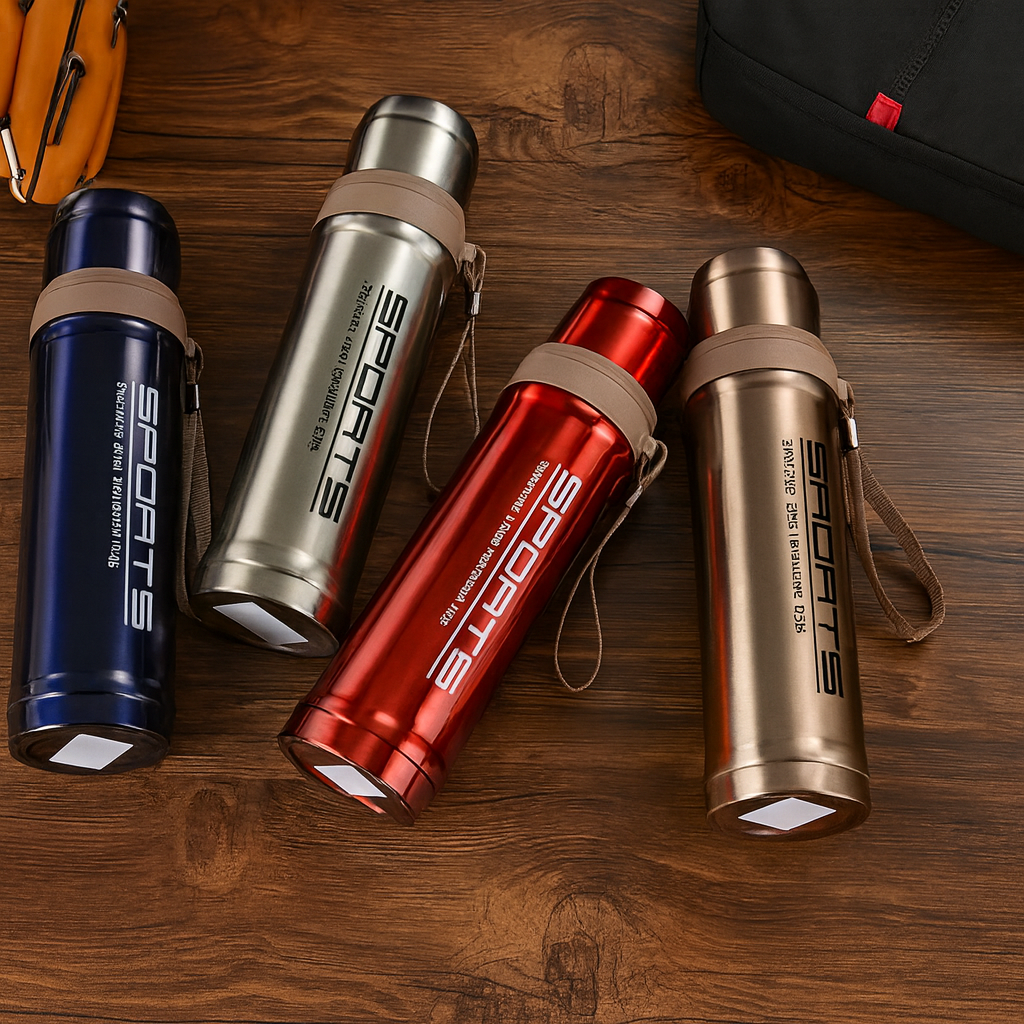 750ml Double-Layer Stainless Steel Sports Vacuum Bottle (multi color)