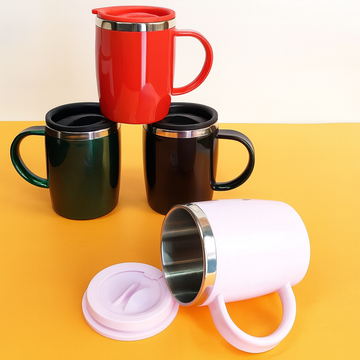 400ml Stainless Steel Thermal Coffee Mug –(Multi-Color)