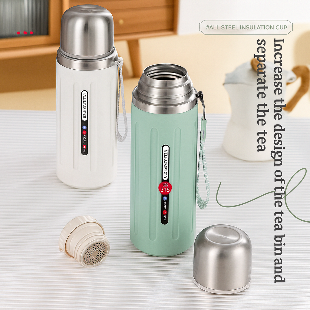 Stainless Steel 316 Water Bottle – 600ml / 800ml (multi color)