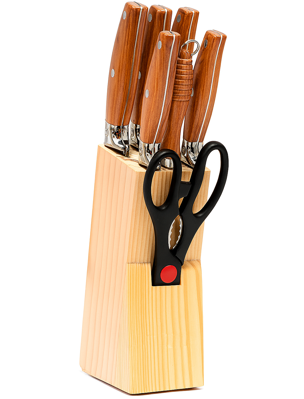 8-Piece Stainless Steel Kitchen Prince Knife Set with Large Knife